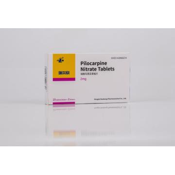 Tabletas de nitrato de pilocarpina 2mg-xerostomia