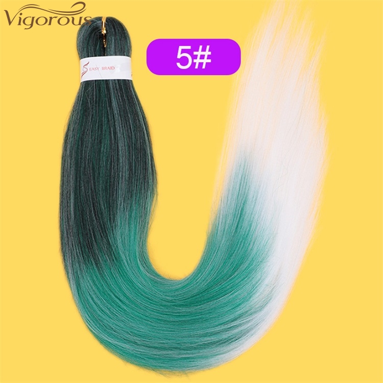 Vigorous Pre-stretched 3 Tone Ombre Easy Braiding Hair EXtensions Synthetic Hair Twist Hair for African Wholesale Price