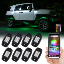 RGB App-Controlled Car Atmosphere Chassis Lights - 4pcs/6pcs/8pcs/10pcs