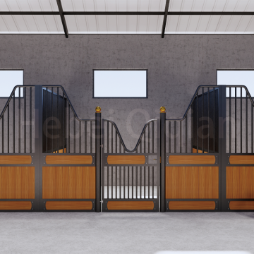 Portable High-Quality European Horsemanship 12x12ft Powder Coated Stall Panels and Doors