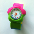 Plum Flower Child Kids Slap Wristband Watches