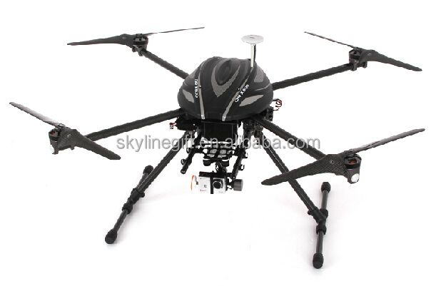 Gopro FPV Carbon Fiber black Drone Professional aerial video 4 axis quad copter UAS X800 Drone