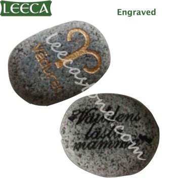 Engraved garden stone, stone ornament