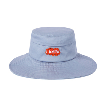 Embroidered cotton bucket hat