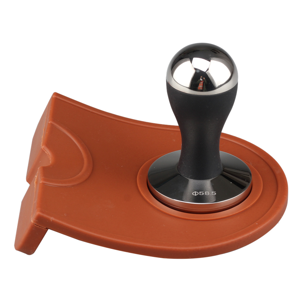 Outil de tampon de tapis de bourrage de coin conçu pour les baristas avec du silicone alimentaire non glissant Corner Tamping Mat Pad Tool Made For Baristas With Non Slippery Food Safe Silicone
