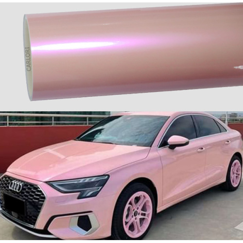 hameleons fantāzija rozā automašīna wrap vinila