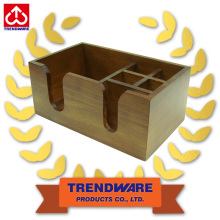 Restaurant Table Accessories Wooden Napkin Holder