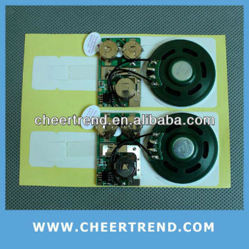 Custom voice chip/voice recording chips for toys and greeting cards