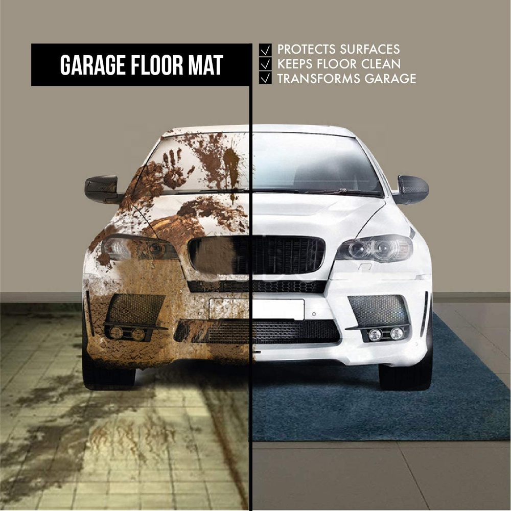 Printed Motorcycle Floor Mat Garage Mats