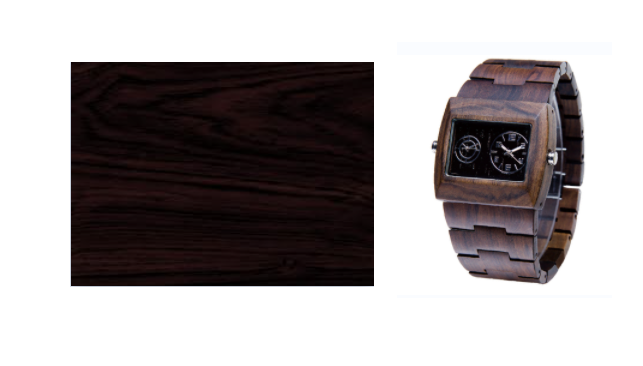 black sandalwood wrist watch