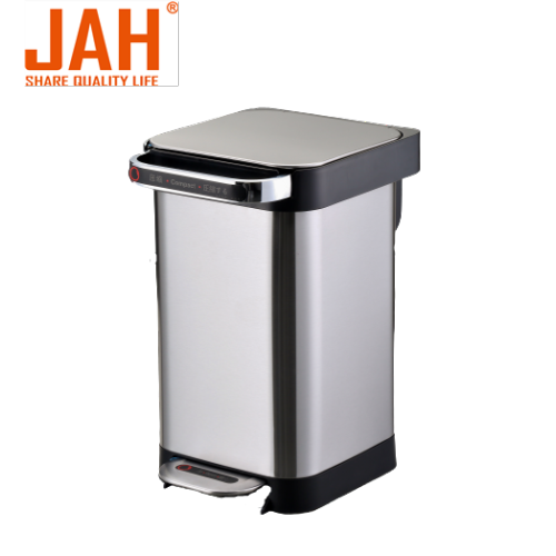 JAH Stainless Steel Semi-automatic Compress Pedal Dustbin