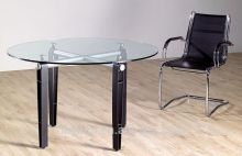 2825 glass top modern office table for round table