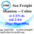 Shantou Ocean Freight transitário de cólon
