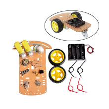 2WD Robot Cart Chassis DIY Kit - Intelligent Cart 2 Wheel Kit