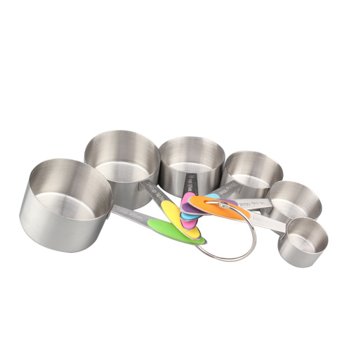 Stainless Steel Measuring Cup With Colorful Silicone Handle