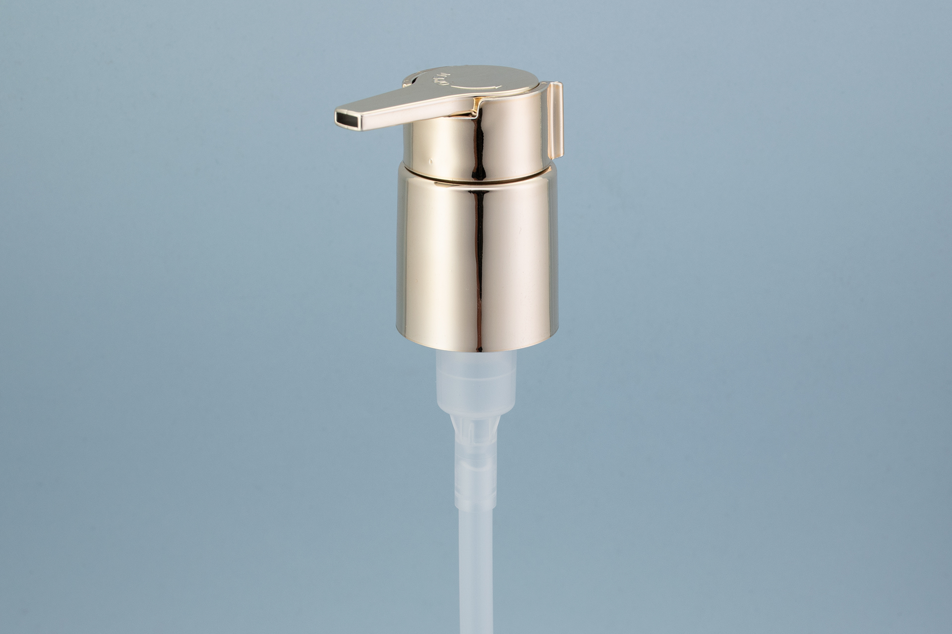 مضخة لوشن ذهبية لامعة 24/410 بالأشعة فوق البنفسجية مع مشبك ذهبي للأشعة فوق البنفسجية 24/410 UV shiny gold lotion pump with UV gold clip