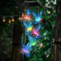 Hummingbird Solar Wind Chimes Color Changing