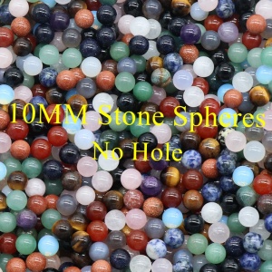 Bolas de piedras preciosas de 10 mm curación de la energía cristalina decoración del hogar y metafísica