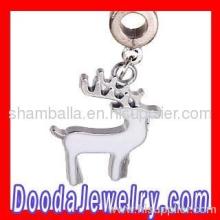 European Christmas Rudolf Reindeer Charms Dangle Wholesale?