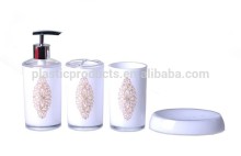 White Bathroom Accessory Set with Iron Walmart Bath Sets