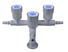 Pressure Gauge Equipped Laboratory Water Valve Cock Faucet