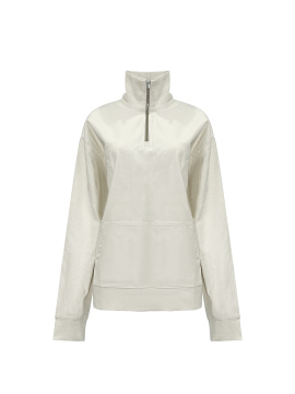 100%cotton half open corduroy pullover jacket