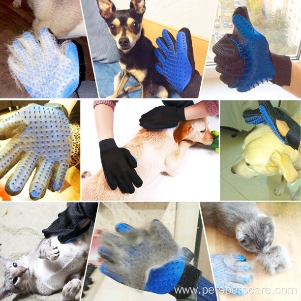 Pet Grooming Glove Dog Cat Gentle Deshedding Brush