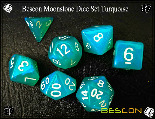Türkis Würfel Set-4 Turquoise Dice Set-4