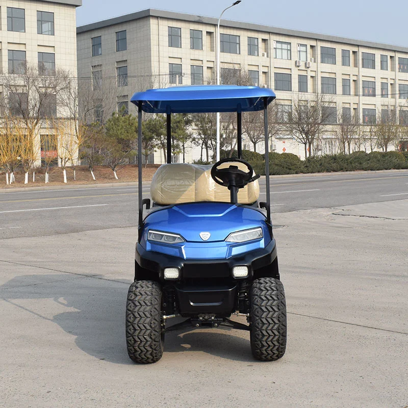 Blue 4 Seater High Quality off Road Battery Powered Utility Mini Electric Airport Golf Buggy Cart with CE Certificate