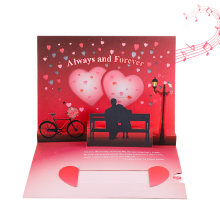 3D Love Valentine's Day Anniversary Light Music Card