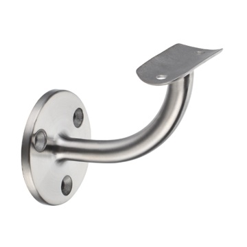 Wall mounted external stair handrail support