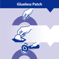 Glueless patch carry bag of tire repair kit