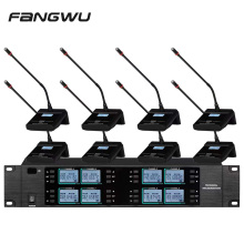 Eight-Channel UHF Wireless Lavalier Microphone System for KTV and Conferences