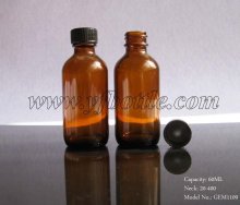 60ml amber glass botle