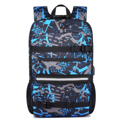 Skateboard Backpack with Straps USB Headphone Hole