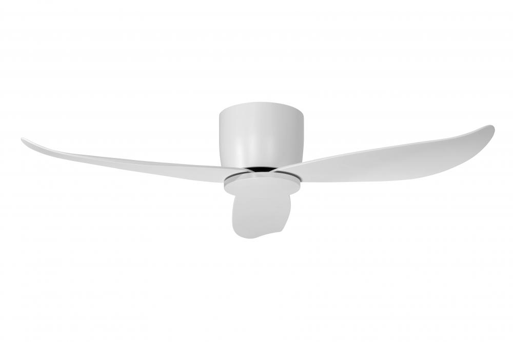 3 blade top suction white fan with light