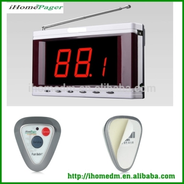 Wireless restaurant paging system service call button