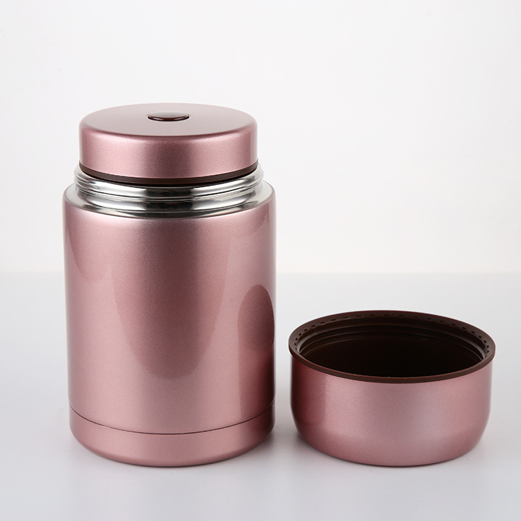 1L/800mL Double wall Vacuum food flask Thermos Stainless steel Insulated Food Jar with spoon