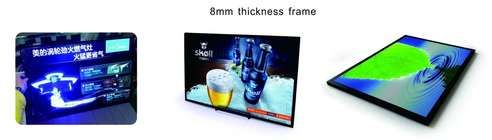 Beer Brand Indoor Smart Display Advertising Tool Dynamic Flashing Effect LED Motional Light Box