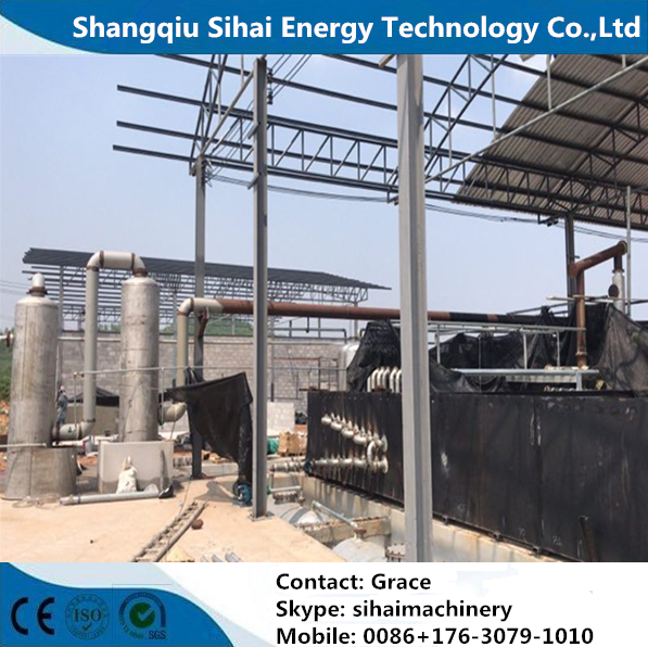 Sihai Waste Tire Recycling to Fuel oil