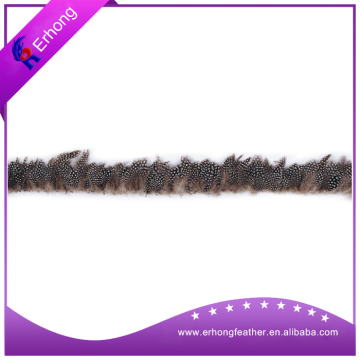 Party holiday natural wild fabric natural feather trim