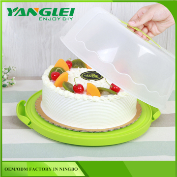 cake box making machine Plastic PP Round Cake Box Plastic Cake Carrier Container