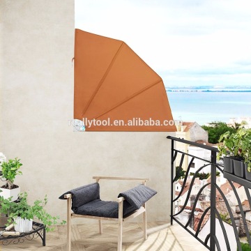 sun shade protection folding awning steel tube balcony side