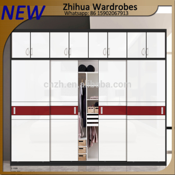 Different designs wardrobe cabinet sliding doors with track runners