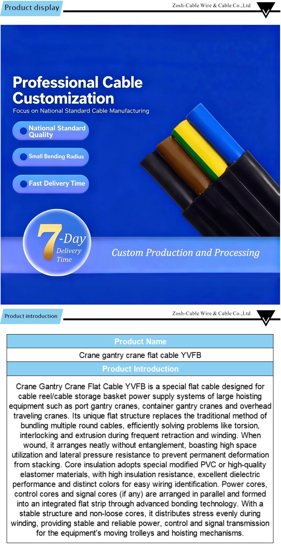 Cable de robot (antitorsión) -xiangqing1-ZS030A Robot cable (anti-torsion)-xiangqing1-ZS030A