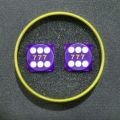 Tinbox for 2pcs precision dice, Backgammon Dice Packing