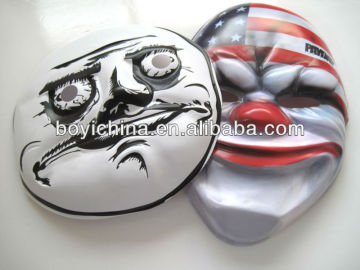 Best seller pvc mask/3D PVC embossed mask