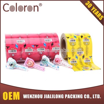 PET lollipop printed wrapper roll material