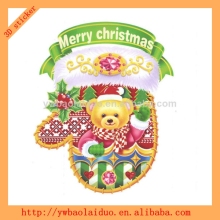 3D wall christmas decorations window sticker