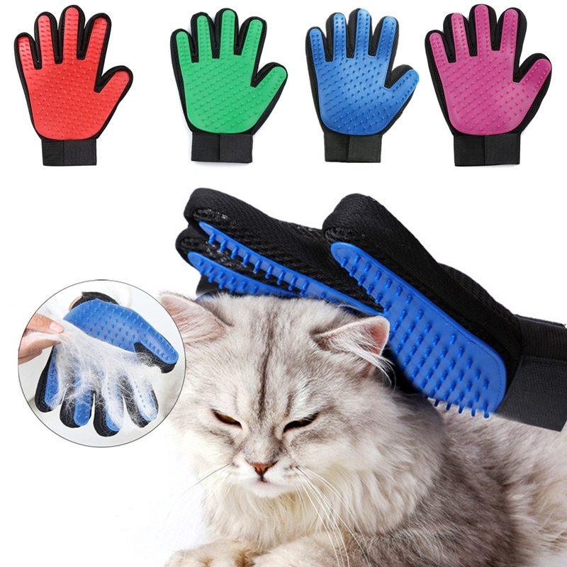 Silicone Deshedding Shedding Bath Cat Dog Pet Grooming Glove for Pet